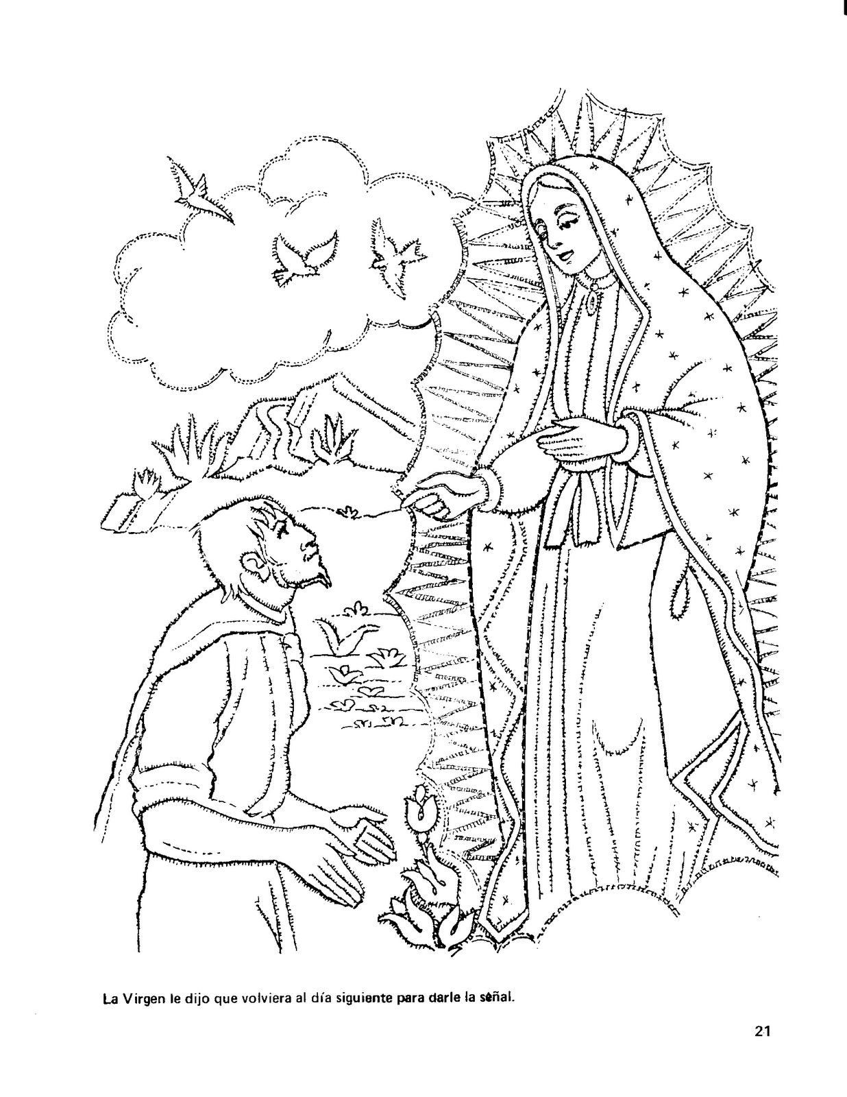 Our Lady Of Guadalupe Coloring Page