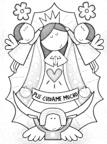 373x500 Fun Coloring Pages Virgin Guadalupe Coloring Pages Feast