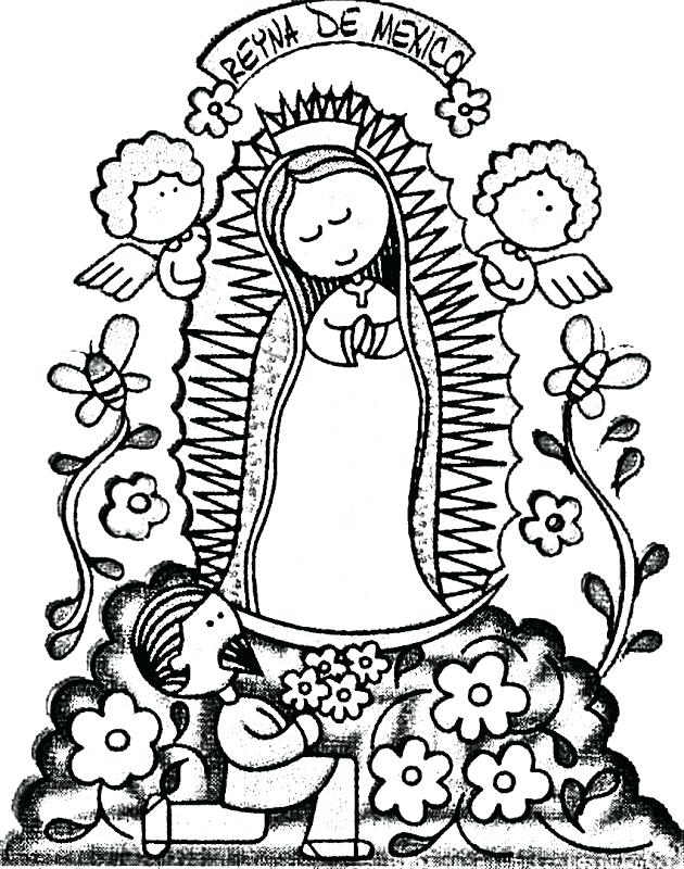 630x800 Lady Of Guadalupe Coloring Page Elegant Virgen De Guadalupe