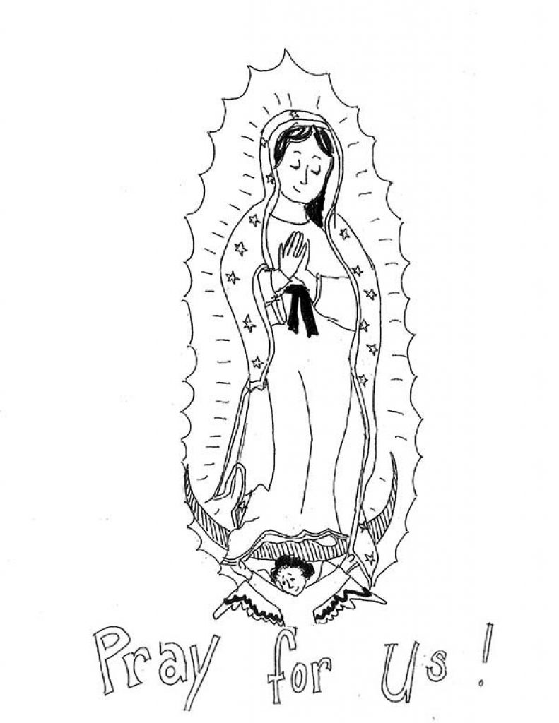 791x1024 Trend Our Lady Of Guadalupe Coloring Page 20