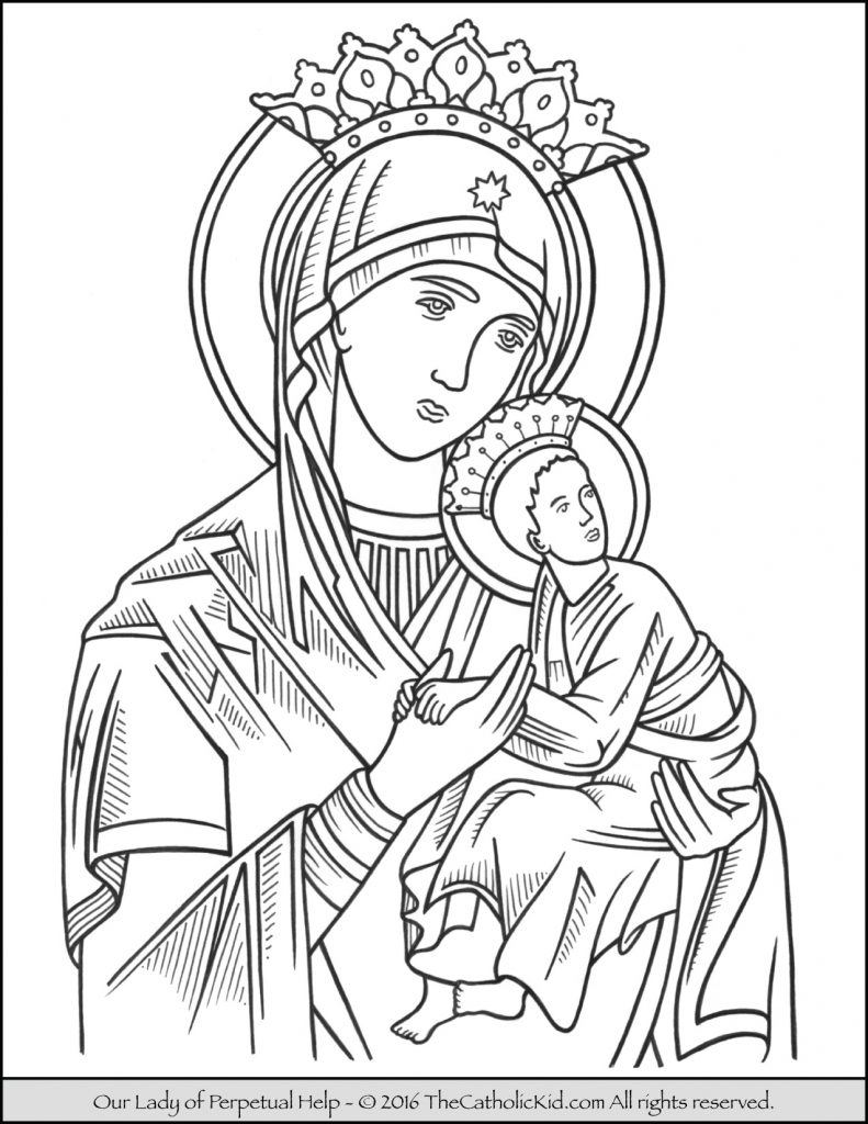 791x1024 Wonderful Our Lady Of Guadalupe Coloring Page