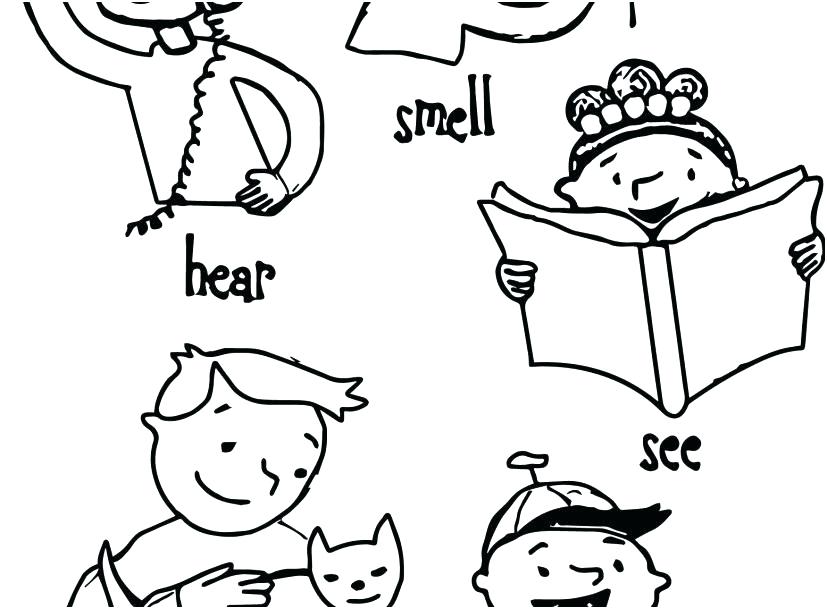 827x609 Outdoor Coloring Pages 5 Senses Coloring Page Outdoor Outdoor Fun
