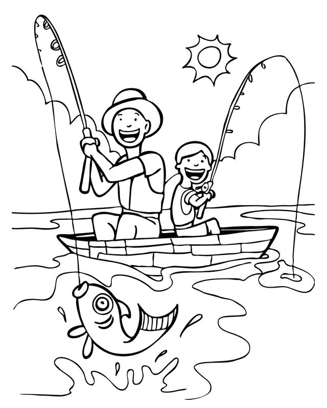 640x800 Outdoor Coloring Pages Cool Fishing Coloring Page With Outdoor
