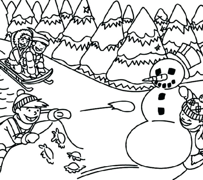 678x600 Outdoor Coloring Pages