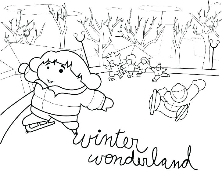 728x563 Outdoor Scene Coloring Pages Coloring Pages Baby Winter Printable