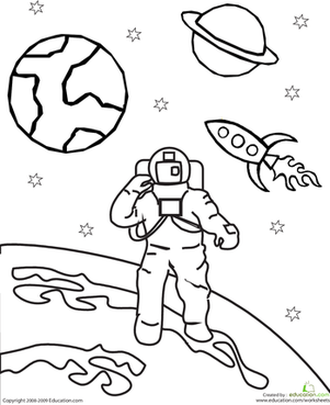 301x369 Outer Space Preschool Worksheets