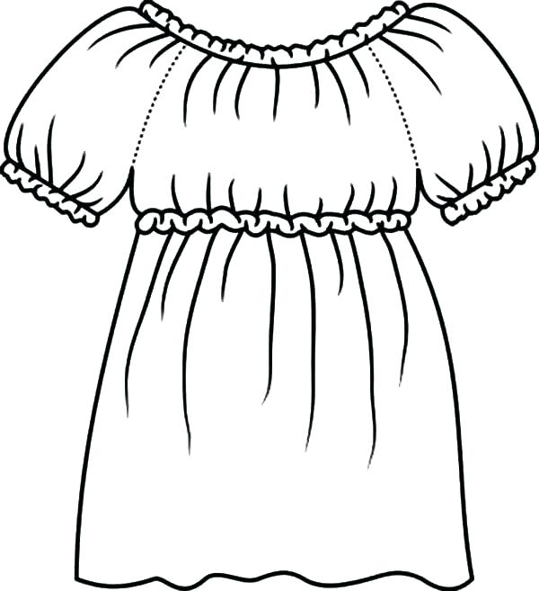 600x657 Dress Up Coloring Pages Dress Coloring Pages Wedding Dresses
