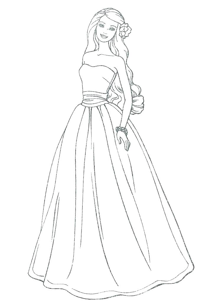 728x1039 Beautiful Dresses Coloring Pages Coloring Collection