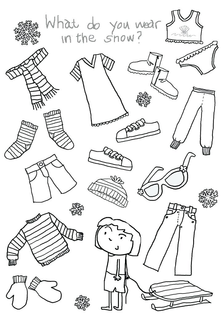 724x1024 Free Winter Coloring Pages For Kids For All Clothes Outside Winter