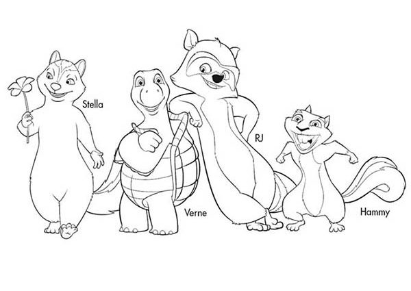 600x425 Hammy Coloring Pages Over The Hedge Coloring Pages Download