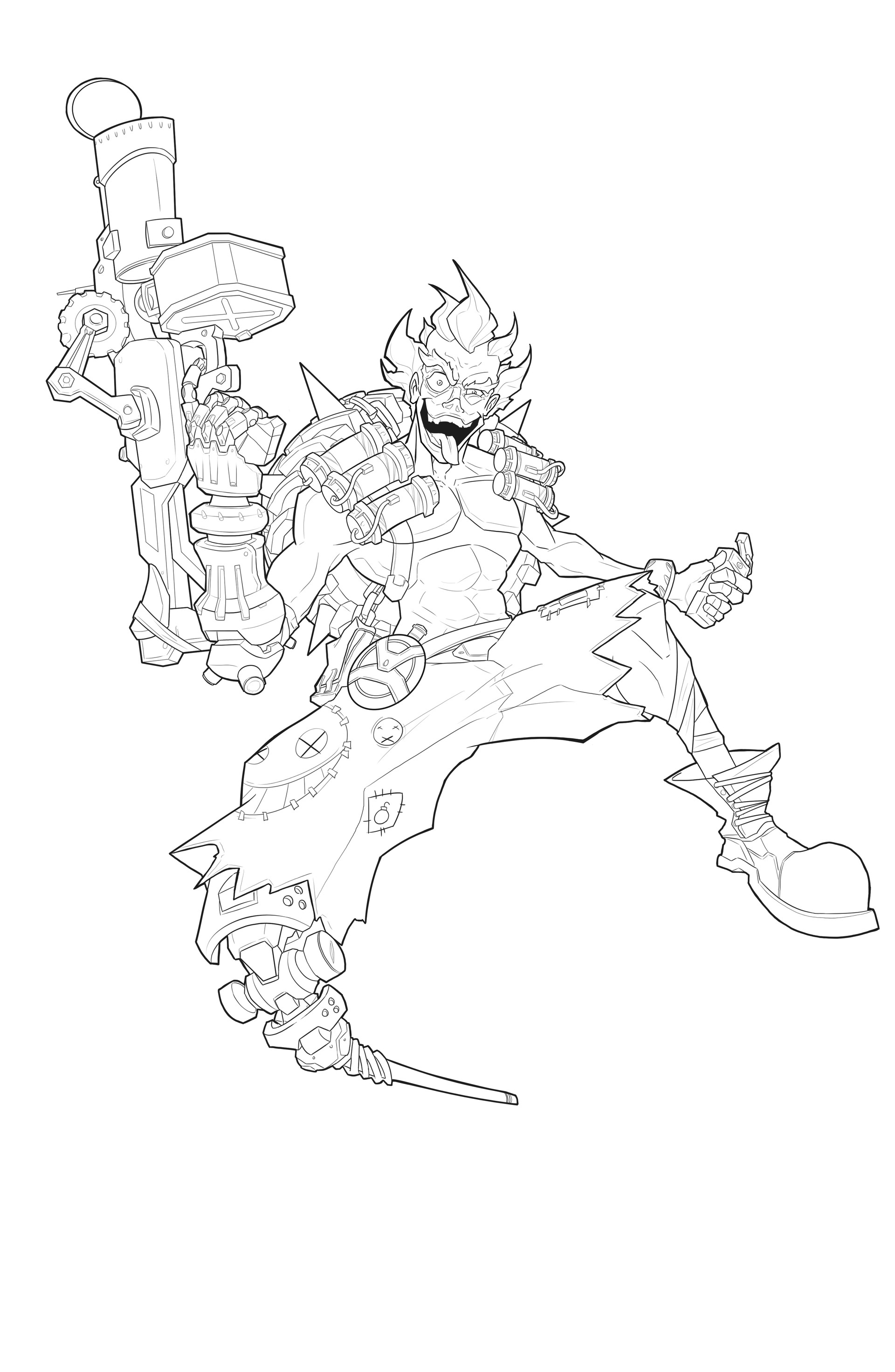 1920x2944 Awesome Illustration De William Puekker Free Coloring Pages Download