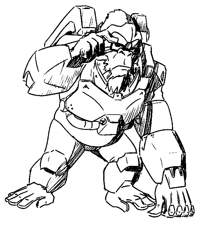673x750 Coloring Pages Overwatch Drawing