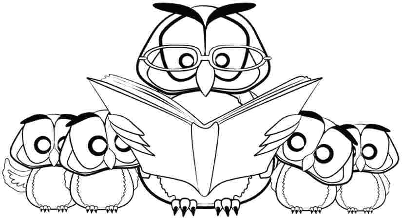 825x450 Cute Owl Coloring Page Cute Owl Coloring Pages Free Elementary