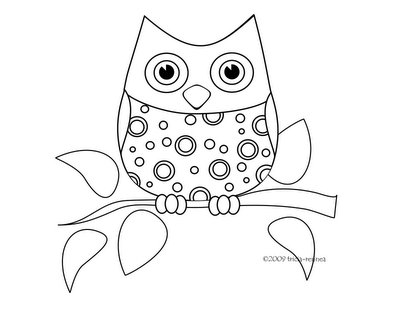 400x309 Cute Owl Coloring Pages Cartoon Download