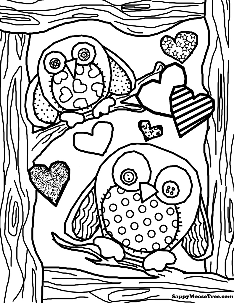 Owl Coloring Pages