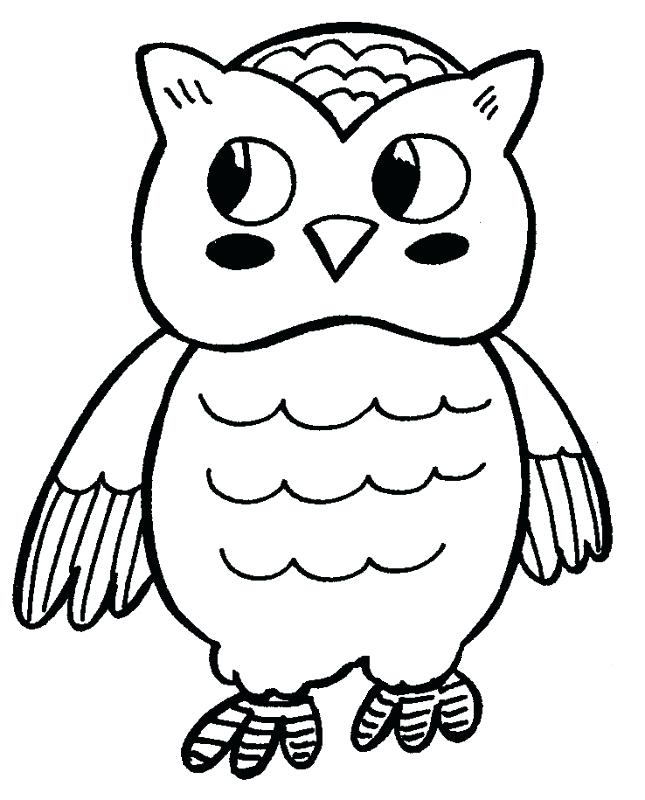 645x800 Printable Owl Coloring Pages Cute Owl Coloring Pages To Print Free