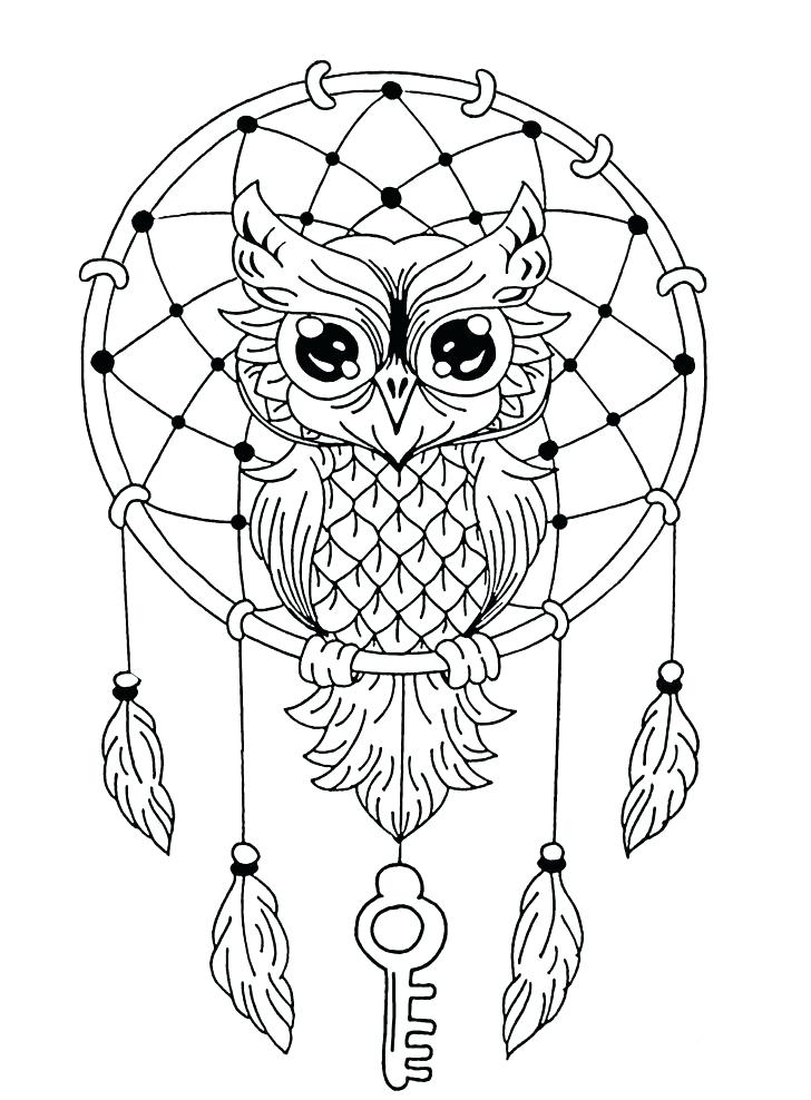 728x988 Printable Owl Coloring Pages For Kids Adult Color Animal Free Owl