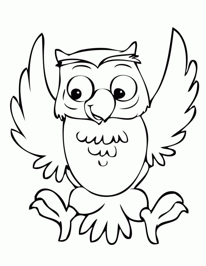 Owl Coloring Pages For Kids