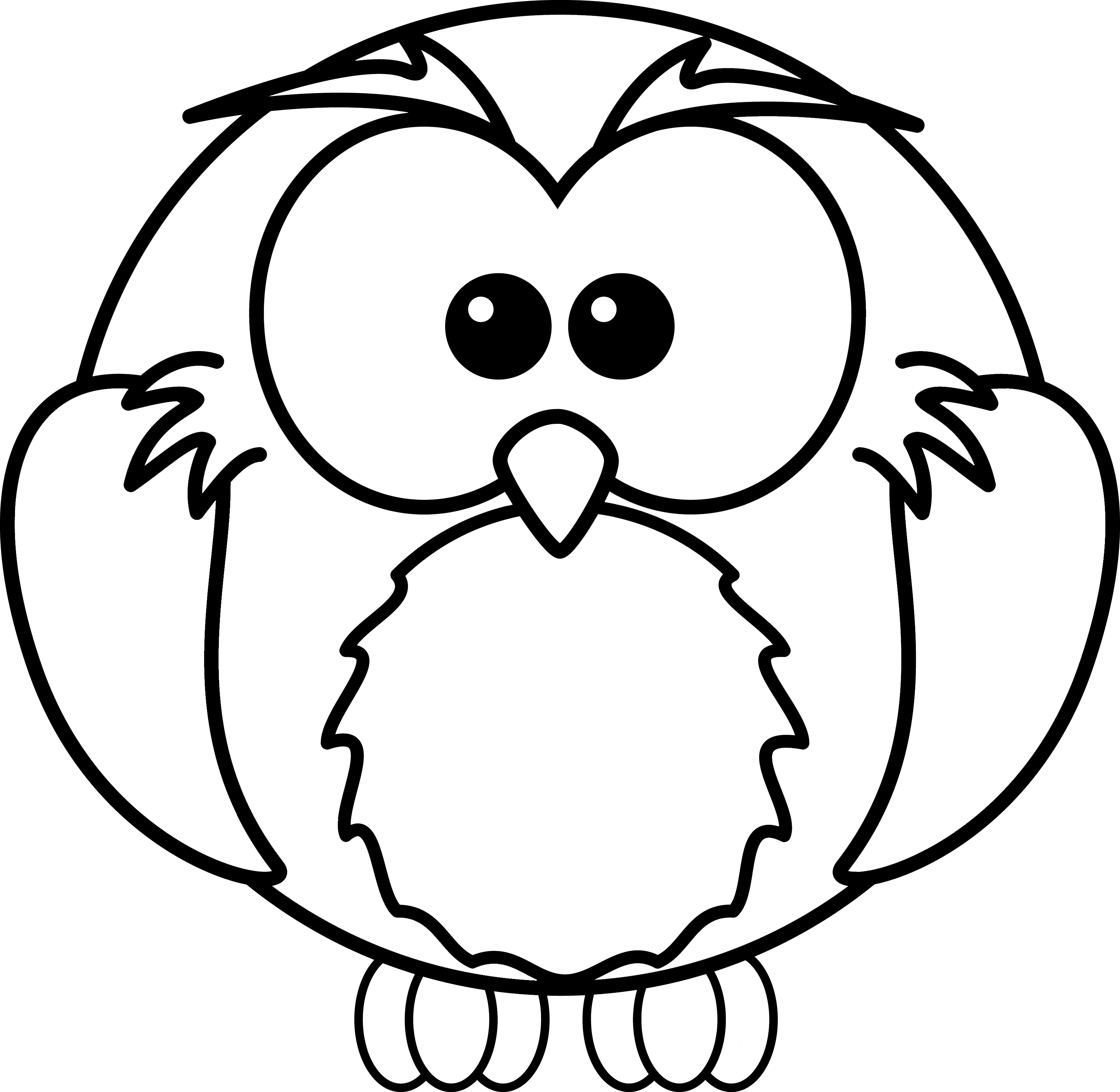 3281x3200 Owl Coloring Page Free Coloring Sheets