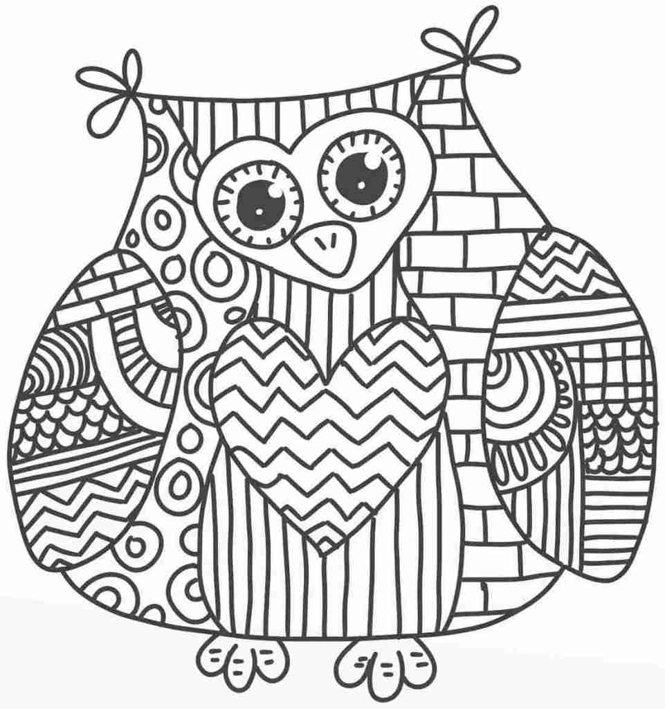 961x1024 Owl Mandala Coloring Page Printable 2015 Pages Outstanding Olegratiy