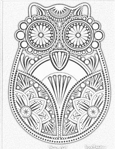 236x305 Owl Mandala Coloring Pages Get Bubbles
