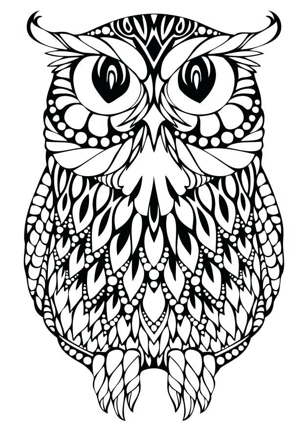 624x883 Owl Mandala Coloring Pages Page Free Printable Get Bubbles