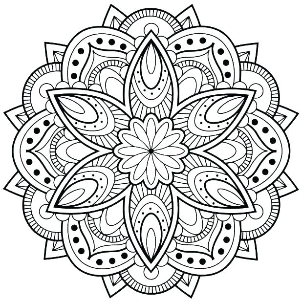 618x618 Free Printable Mandalas Coloring Pages Adults Mandala Coloring