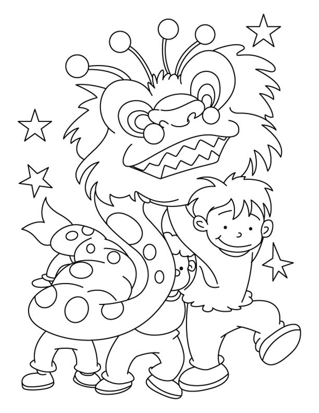 1022x1323 Chinese New Year Year Of The Ox Coloring Page