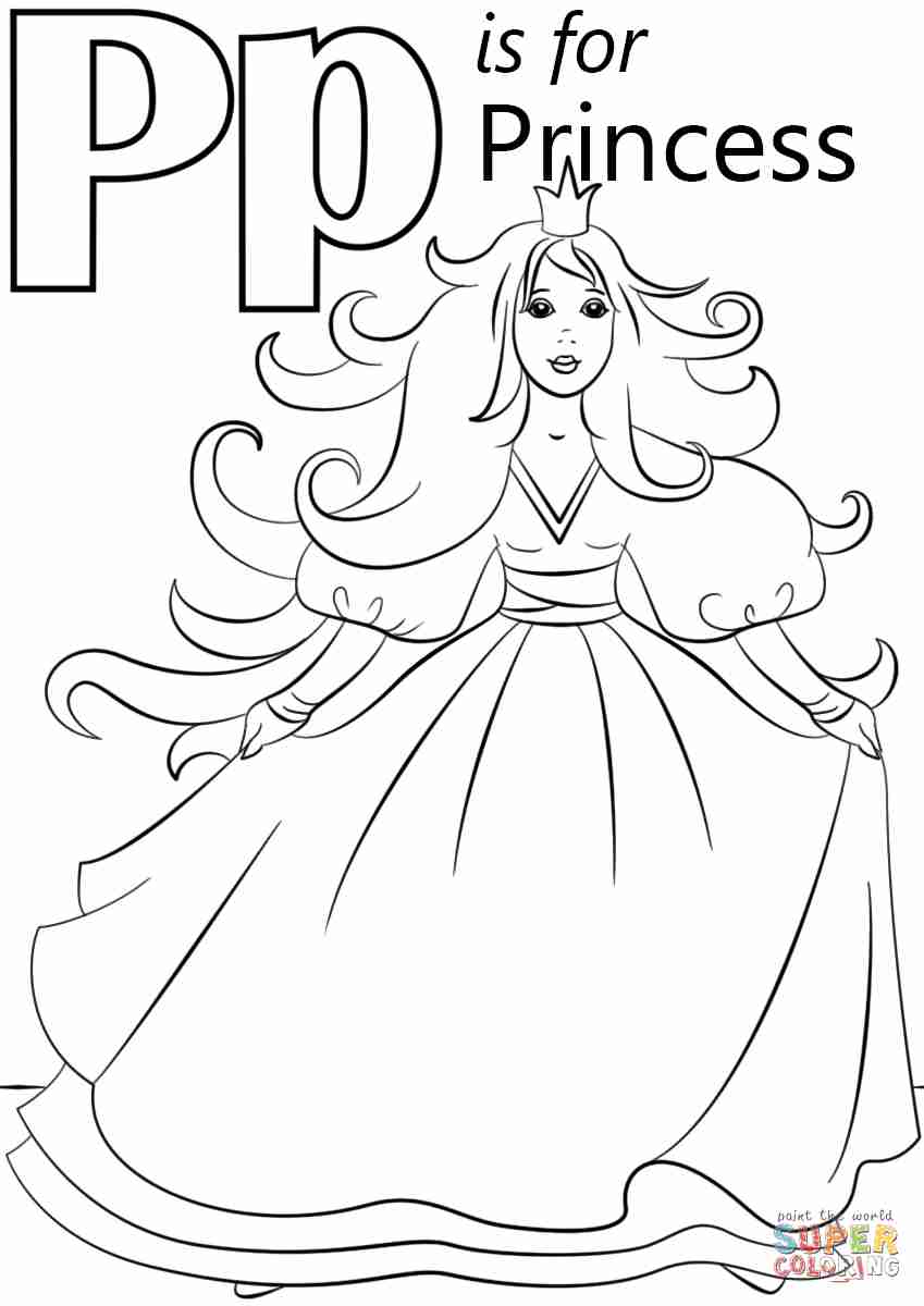 849x1200 Letter P Coloring Pages Of Alphabet Words For Kids New