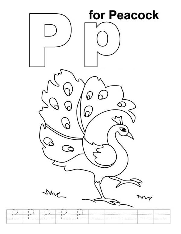 600x776 P Coloring Pages Letter P C Gallery One Letter P Coloring Pages