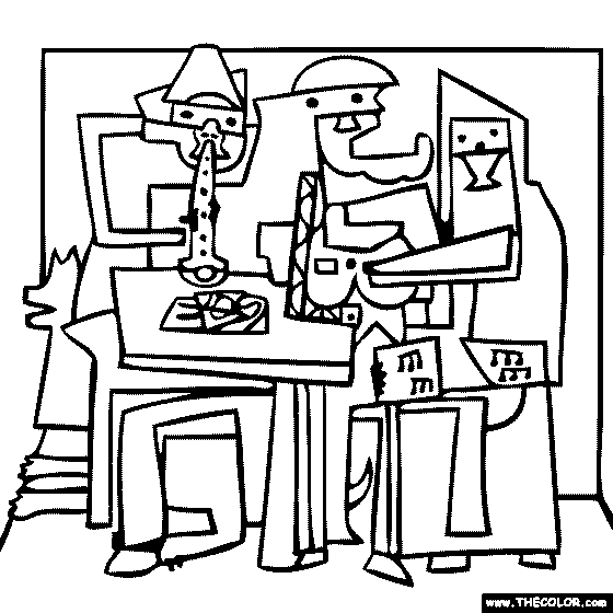 Pablo Picasso Coloring Pages