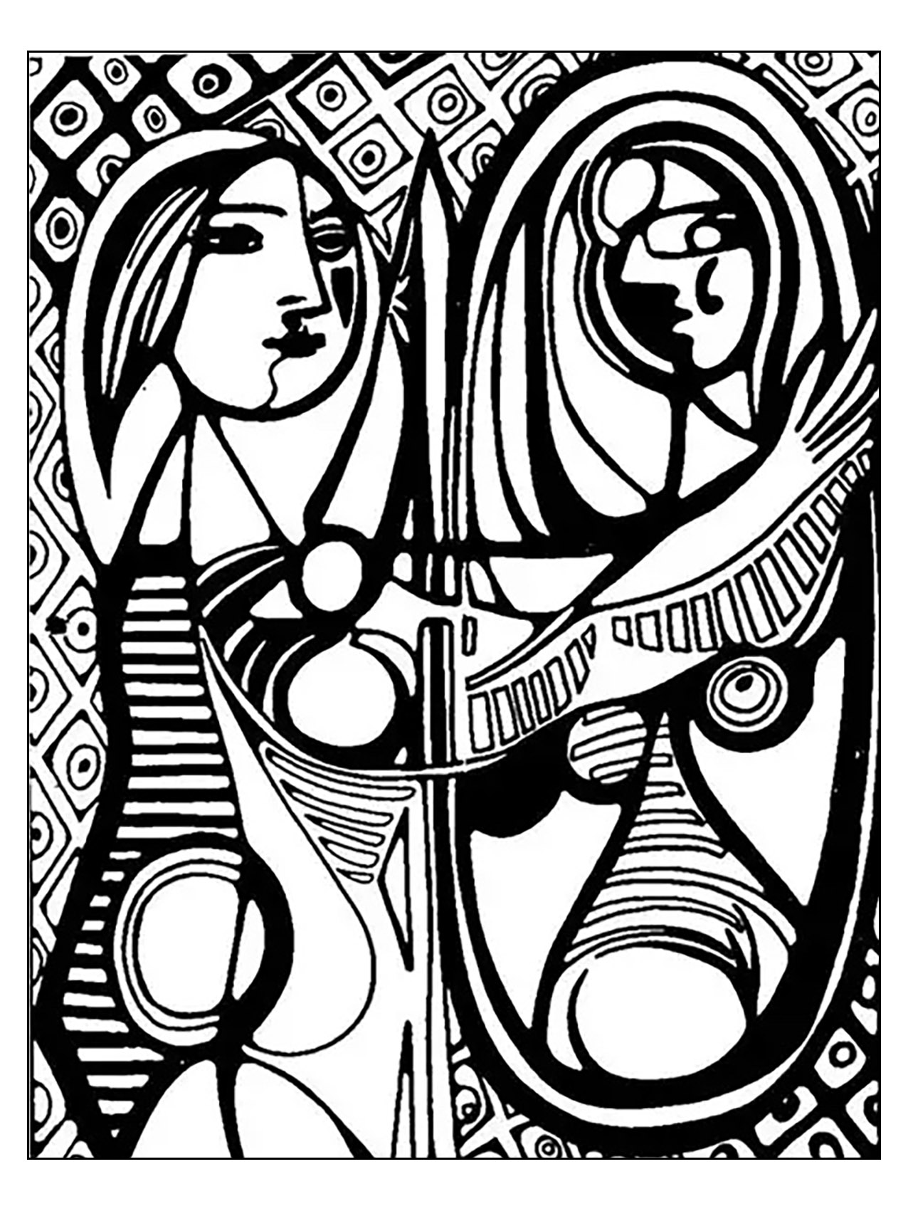 1276x1701 Pablo Picasso Coloring Pages Free