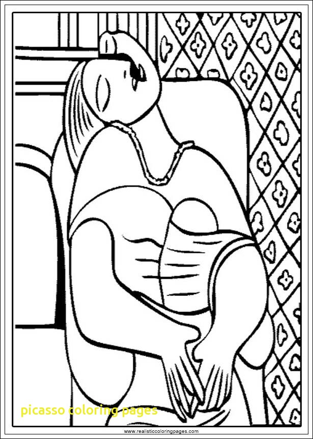615x862 Picasso Coloring Pages With Coloring Pablo Picasso Coloring Pages