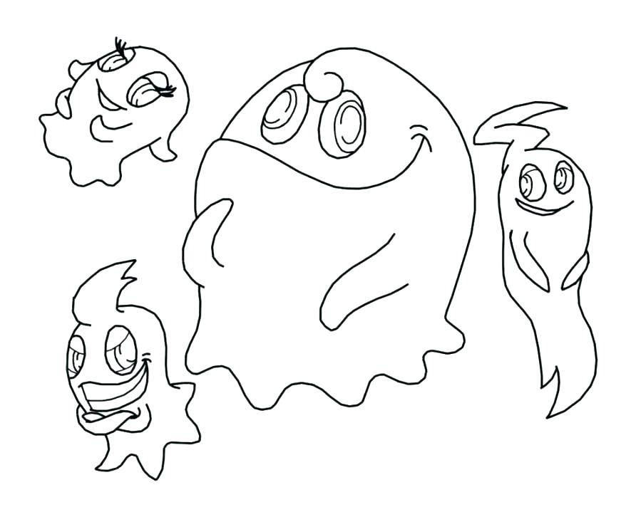 899x719 Pac Man Coloring Page Man Coloring Page Pages With Printable