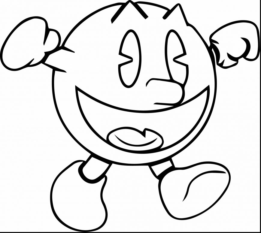 869x776 Pacman Coloring Pages Photos Highest Quality Pac Man Colouring