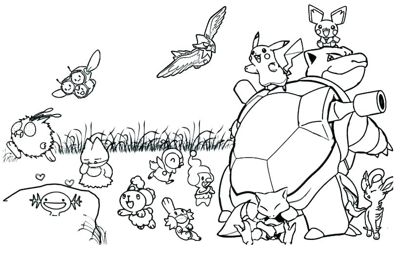 820x527 Pachirisu Coloring Pages Coloring Pachirisu Pokemon Coloring Pages