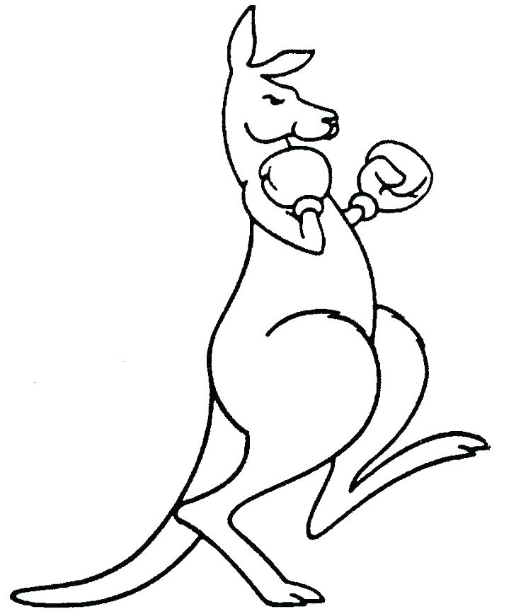 736x859 Boxing Gloves Coloring Pages Vector Of A Cartoon Boy Wearing