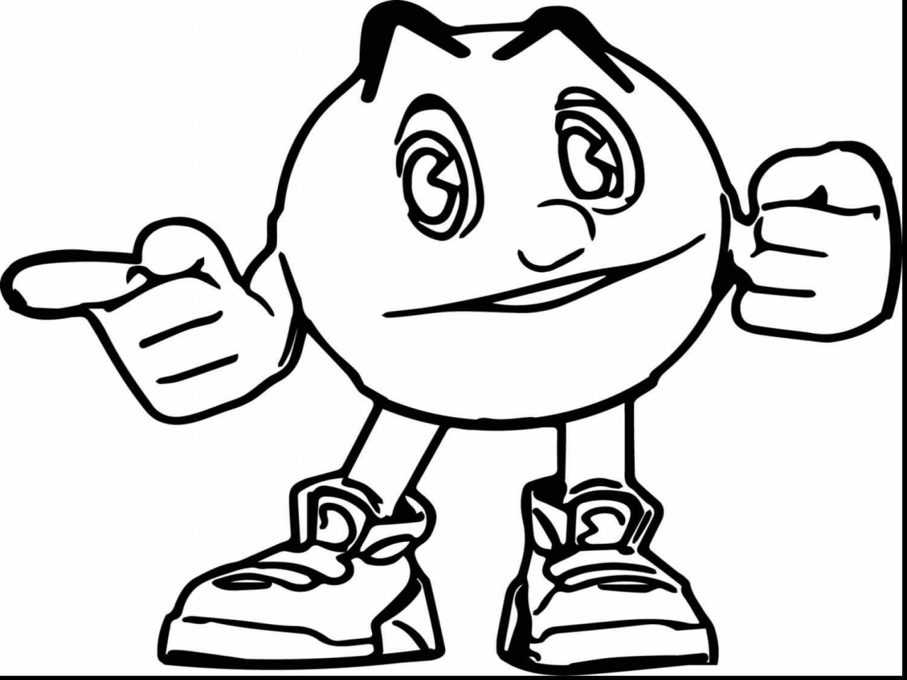 1280x960 Nice Pac Man Coloring Pages To Print Ideas Entry Level Resume