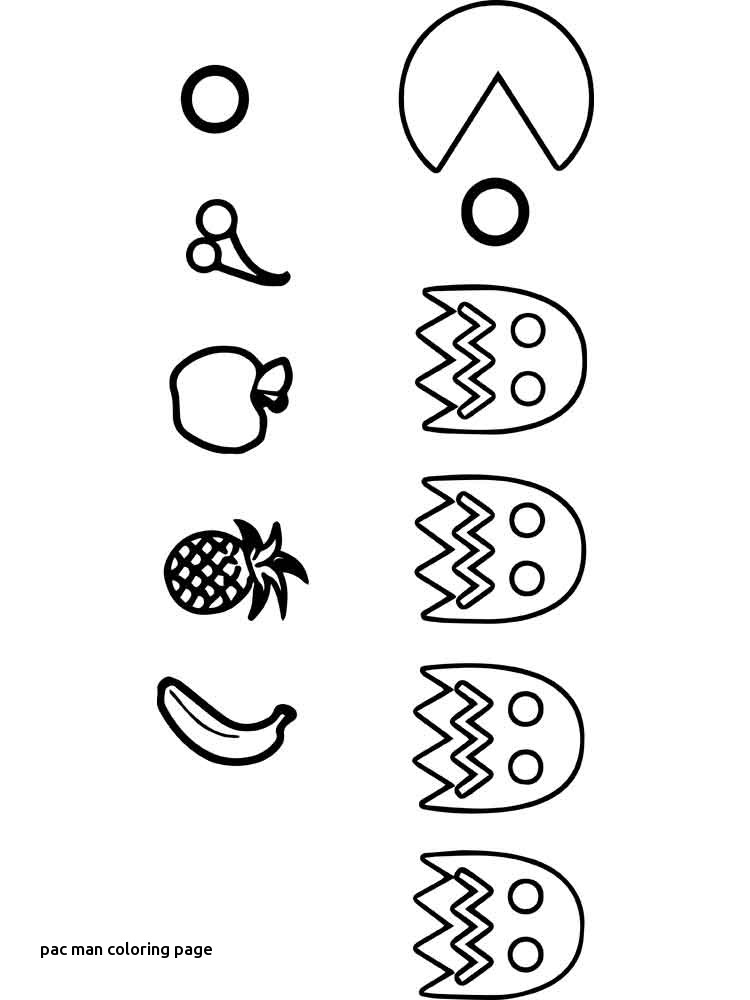 750x1000 Pac Man Coloring Page