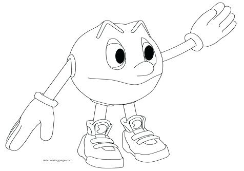 476x333 Pacman Coloring Page Ms Pac Man Coloring Page