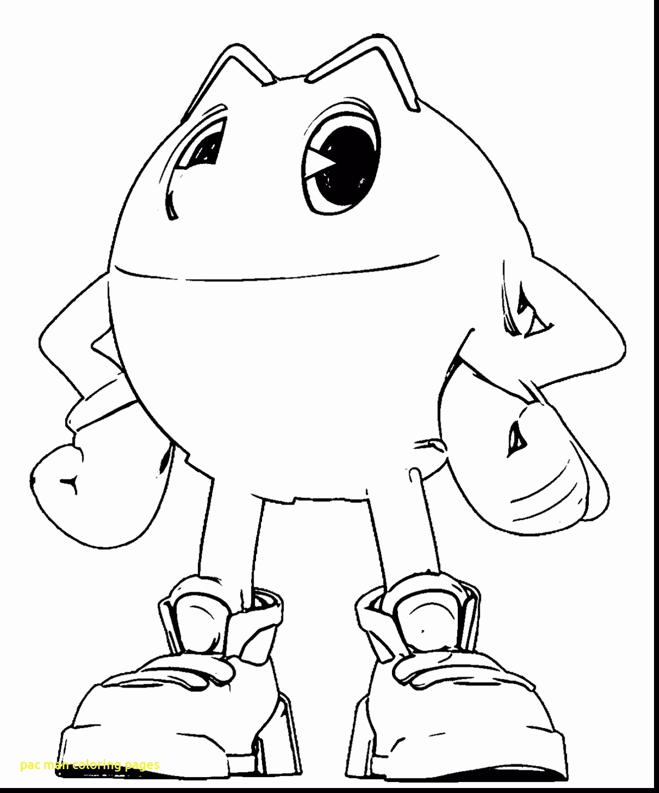1323x1591 Awesome Pacman Printables Noted Pac Man Coloring Page Funycoloring