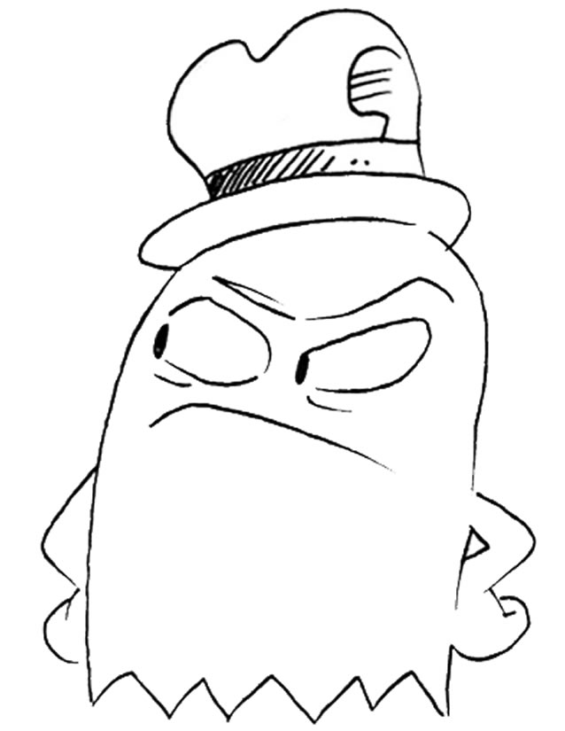 638x825 Pac Man Ghost Coloring Pages