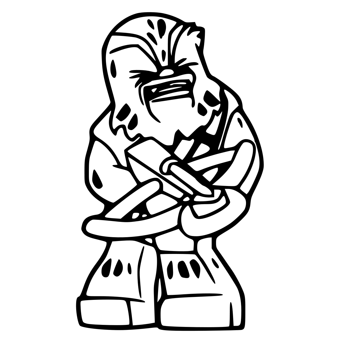 1152x1152 Lego Chewbacca Silhouette Cameo New Coloring Sheets