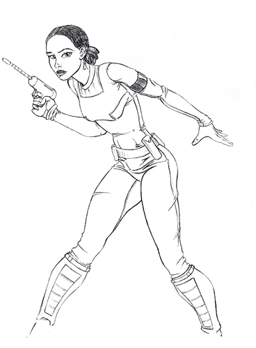 368x500 Queen Amidala Coloring Pages