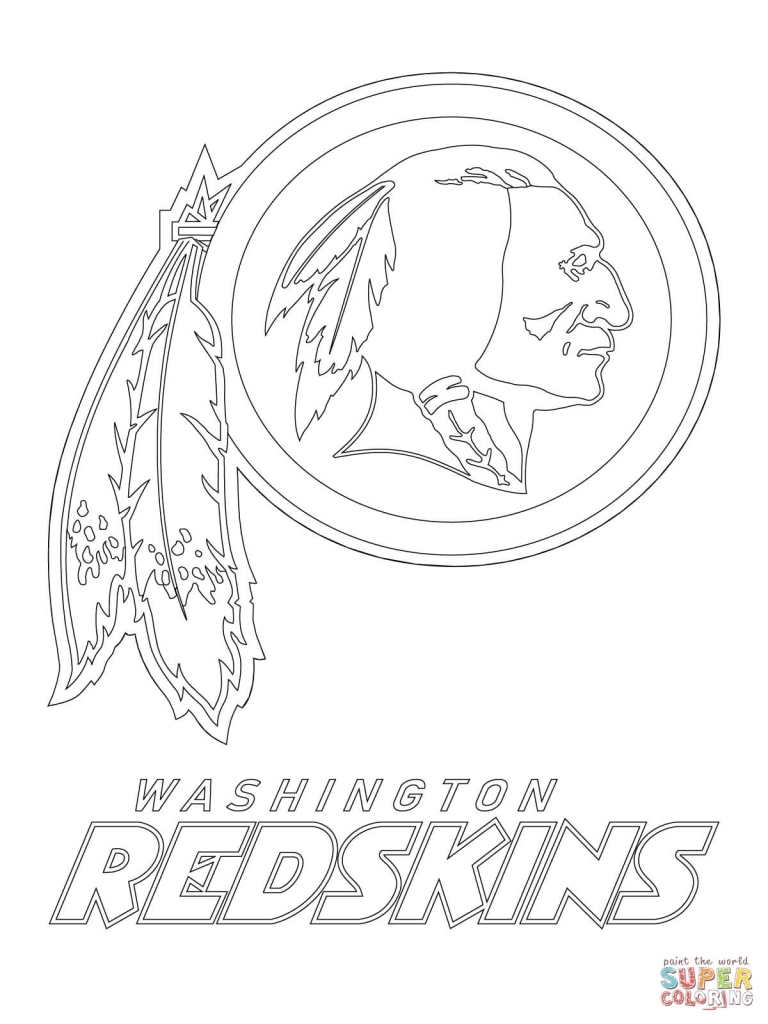 768x1024 Washington Redskins Coloring Pages Printable Coloring For Kids 2018