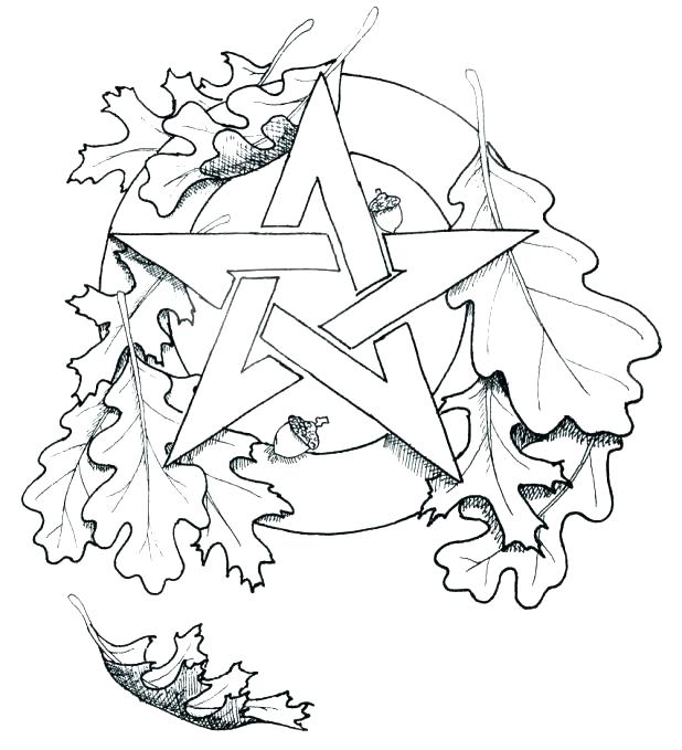 618x679 Pagan Coloring Pages Leaf Color Pages Pagan Coloring Pages