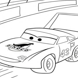 268x268 Cars 1 Coloring Pages