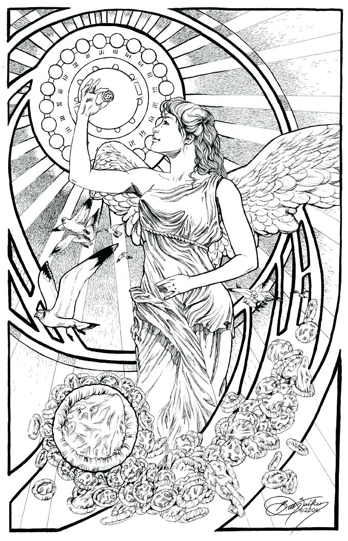 679x1056 Coloring Page 3 4 N Coloring Books Adult Birth Affirmation