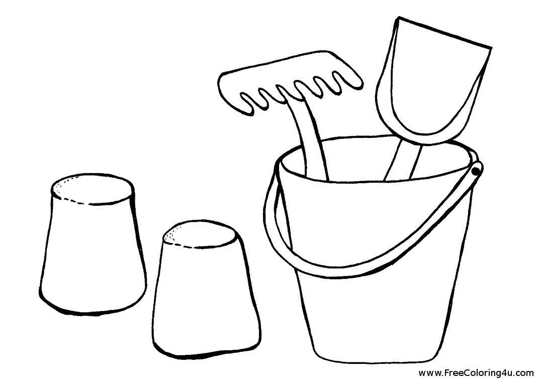 Pail Coloring Page