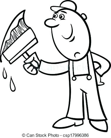 Paint Brushes Coloring Pages